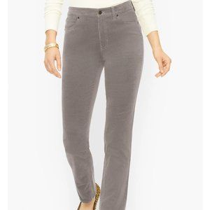 Stretch Corduroy Mid-Rise Straight Pant